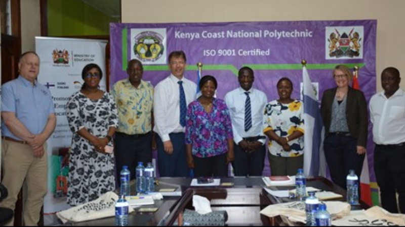 Delegation from Aboa Mare Maritime Academy and Kenya Coast National Polytechnic staff
