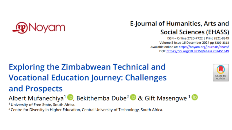 Exploring the Zimbabwean Technical and Vocational Education Journey: Challenges and Prospects