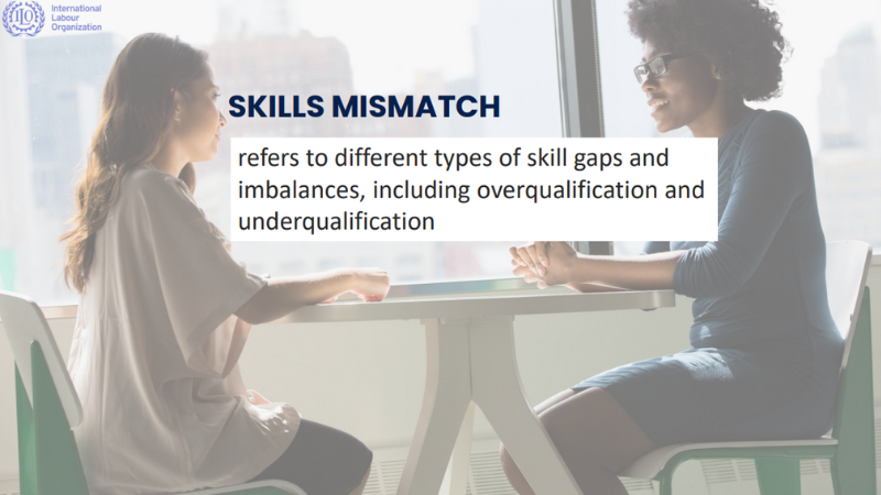 SKILLS MISMATCH refers to different types of skill gaps and imbalances, including overqualification and underqualification