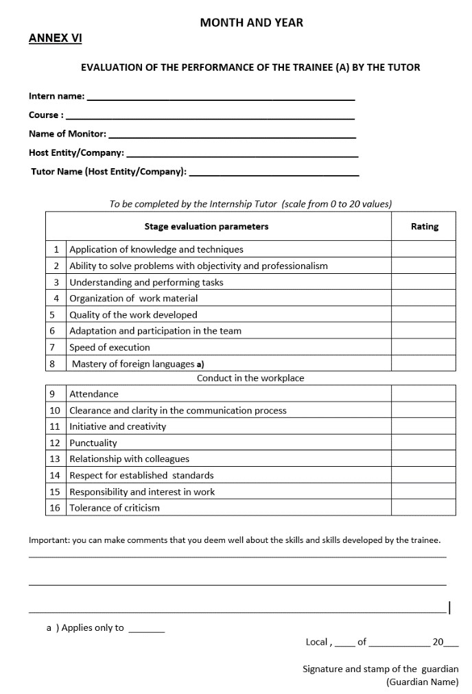 ASPYEE-7.	Intern Evaluation Form Template