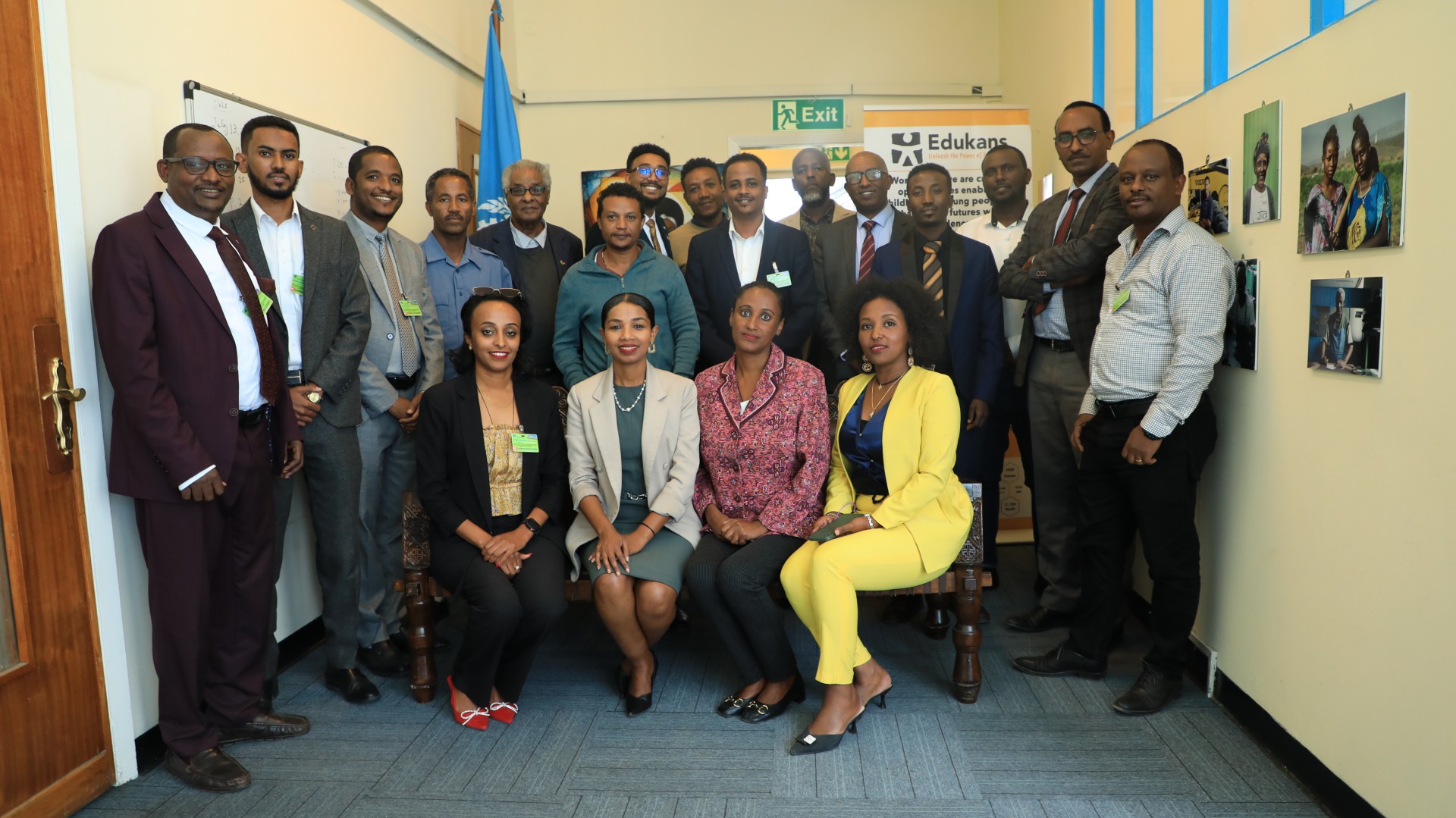 Représentants des organisations dirigées par des jeunes lors du concours à Addis ©OIT/Zelalem Desta