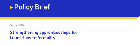 Strengthening apprenticeships for transitions to formality
