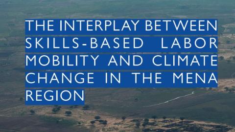 The interplay between skills based labour mobility and climate change in the Mana region.