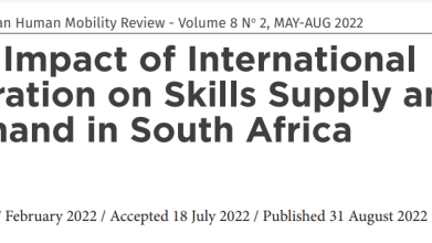 The Impact of International Migration on Skills Supply and Demand in South Africa