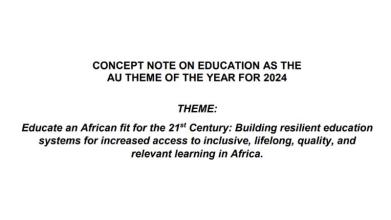 Concept Note on Education as the AU theme of the Year for 2024