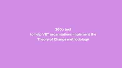 360o tool to help VET organisations implement the Theory of Change methodology