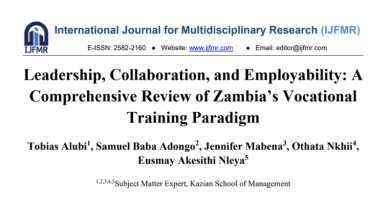 Leadership, Collaboration, and Employability: A Comprehensive Review of Zambia’s Vocational Training Paradigm